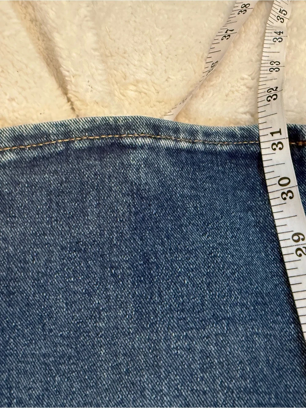 Express Mid-Rise Dark Blue Flare Jeans